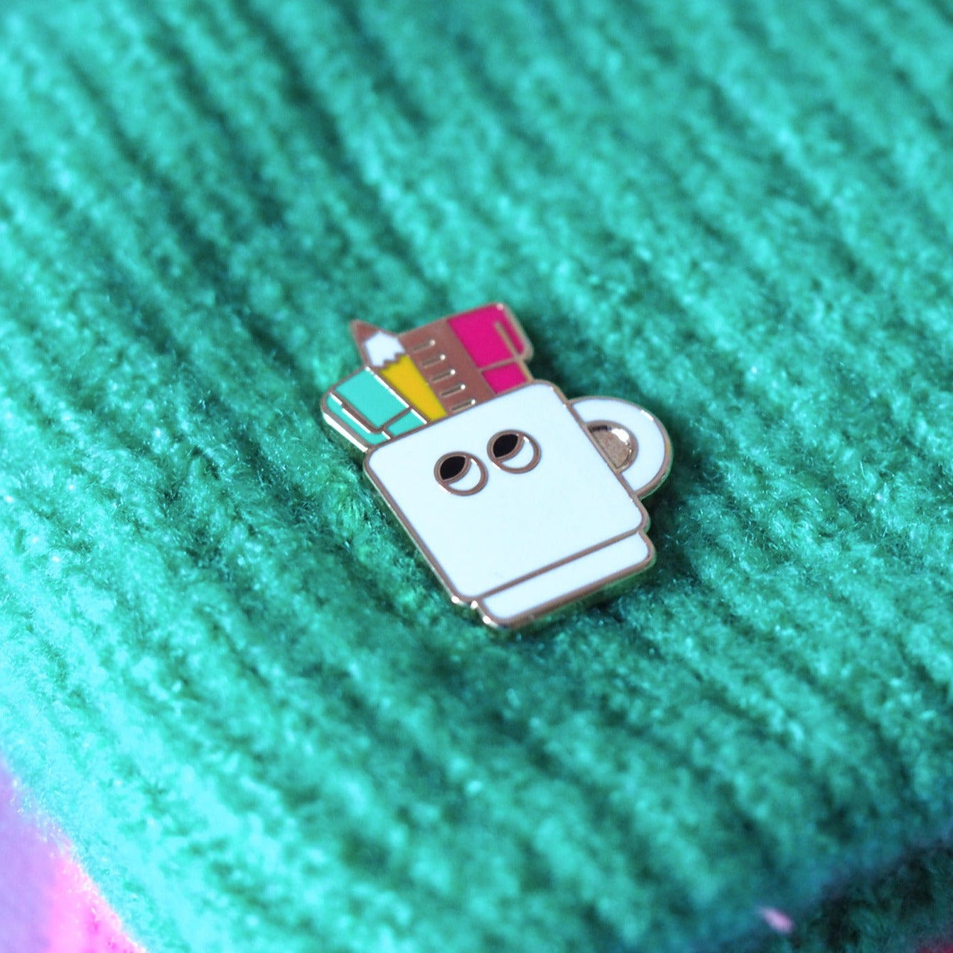 Pen Pot - Enamel Pin
