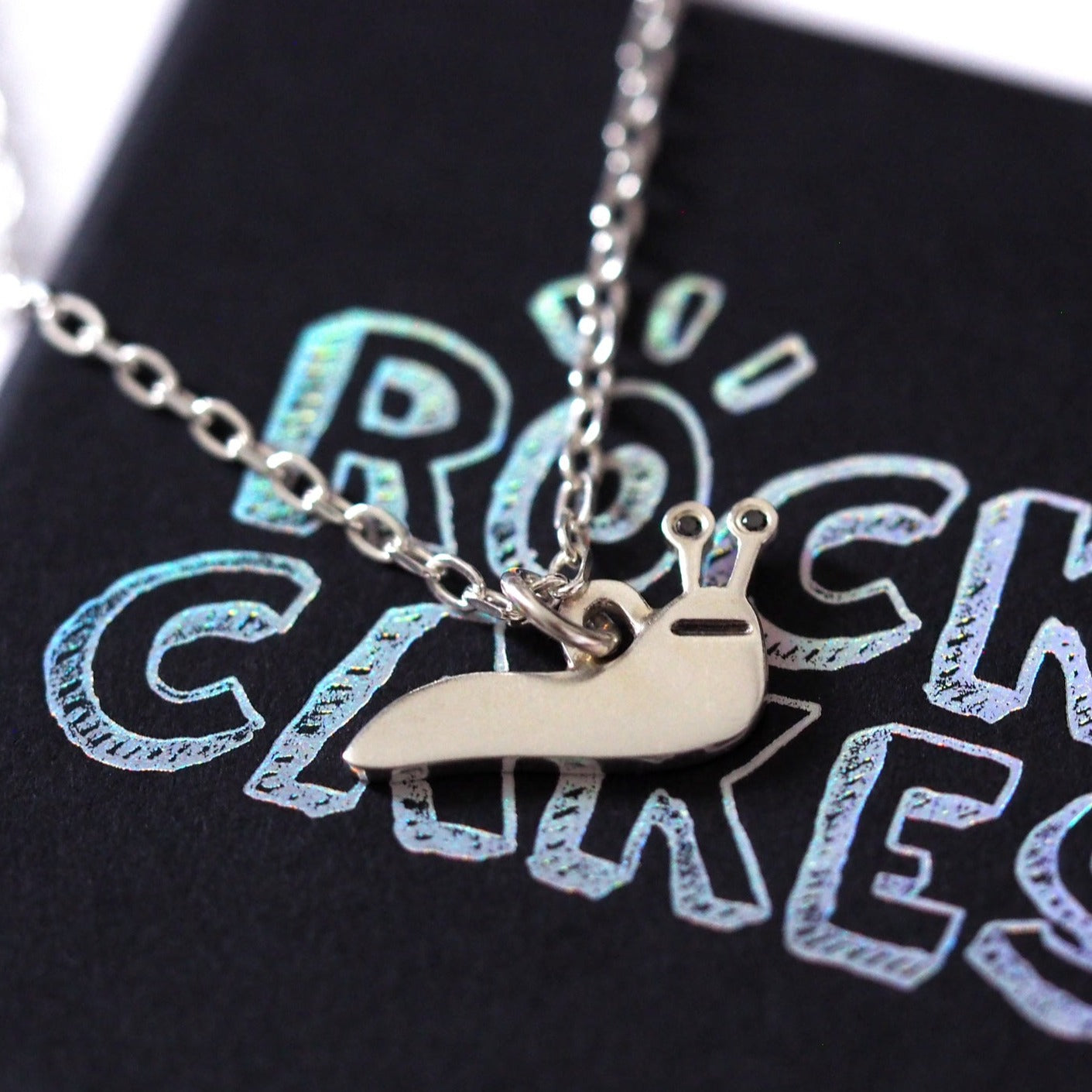 Sluggy Necklace - Recycled Sterling Silver