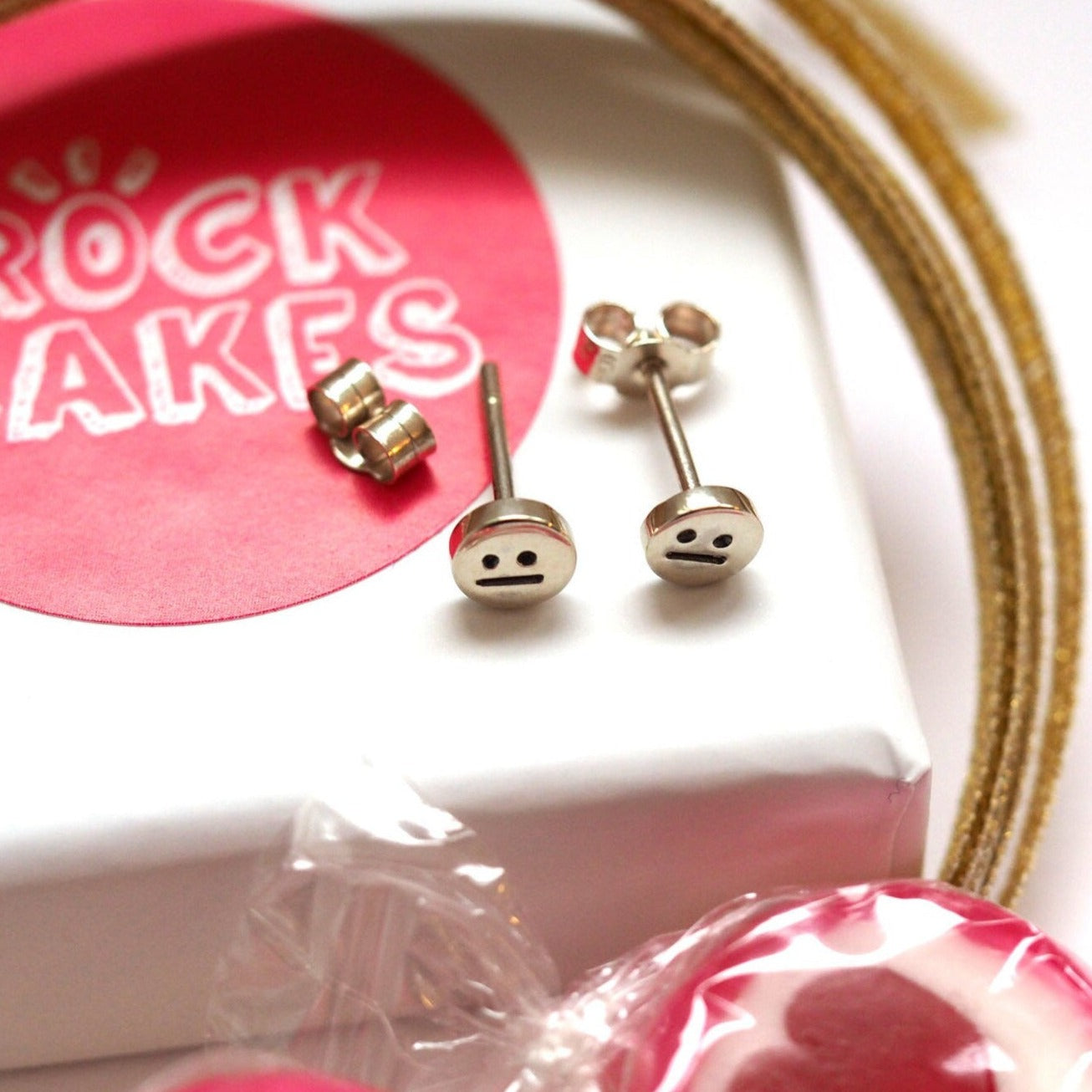 Face Stud Earrings