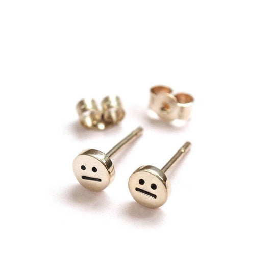 Face Stud Earrings