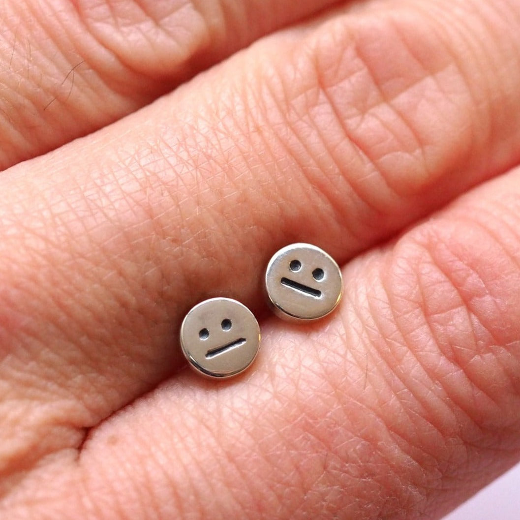 Face Stud Earrings