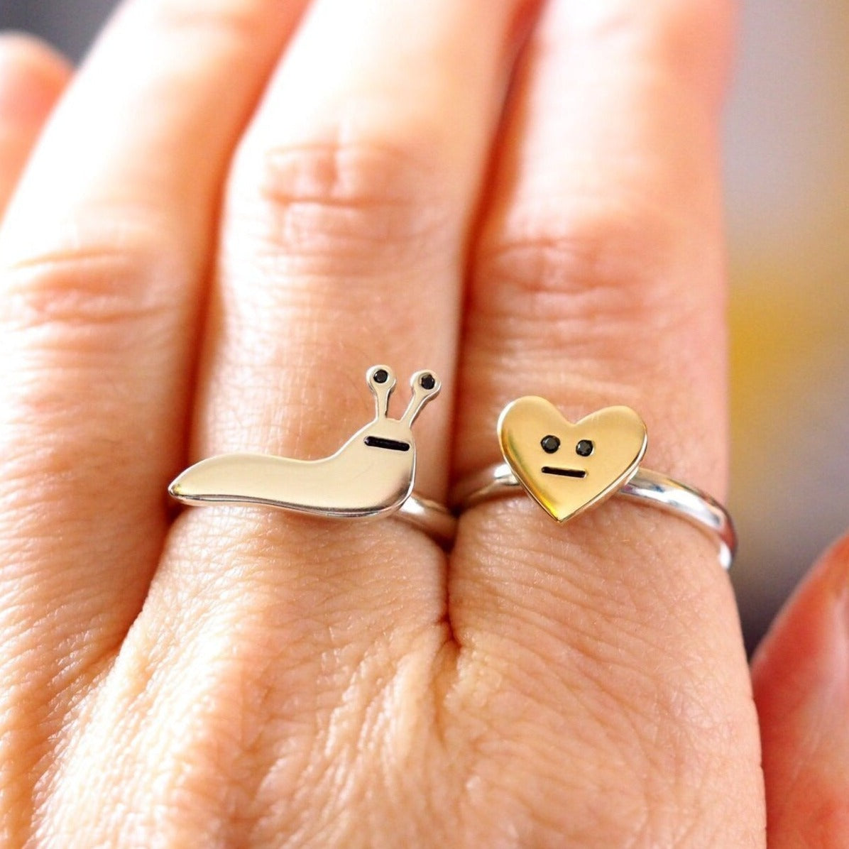 Heart Face Ring