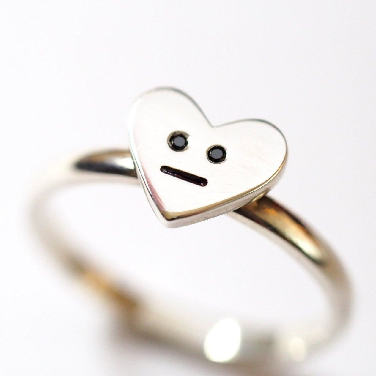 Heart Face Ring