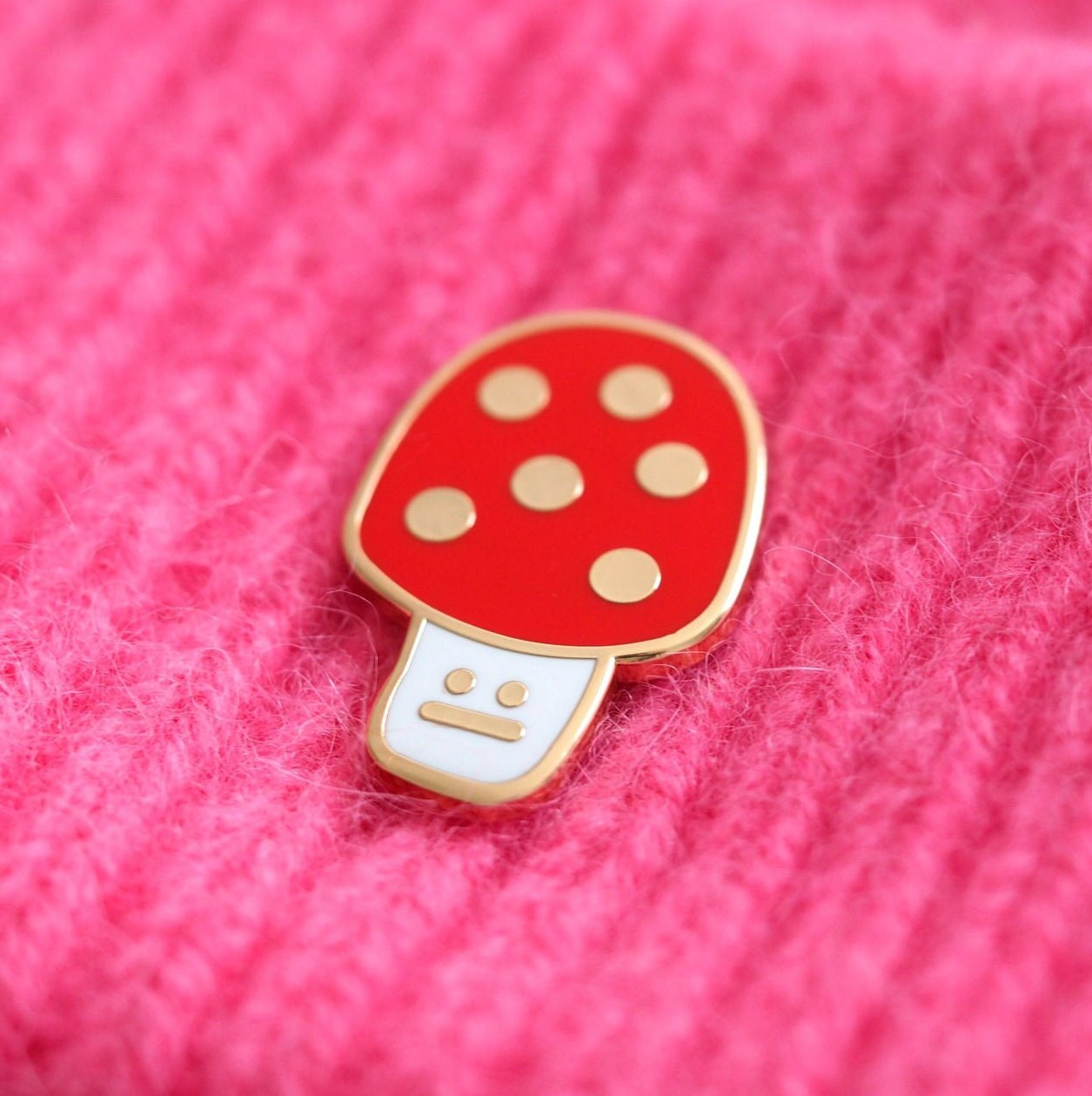 Toadstool Enamel Pin