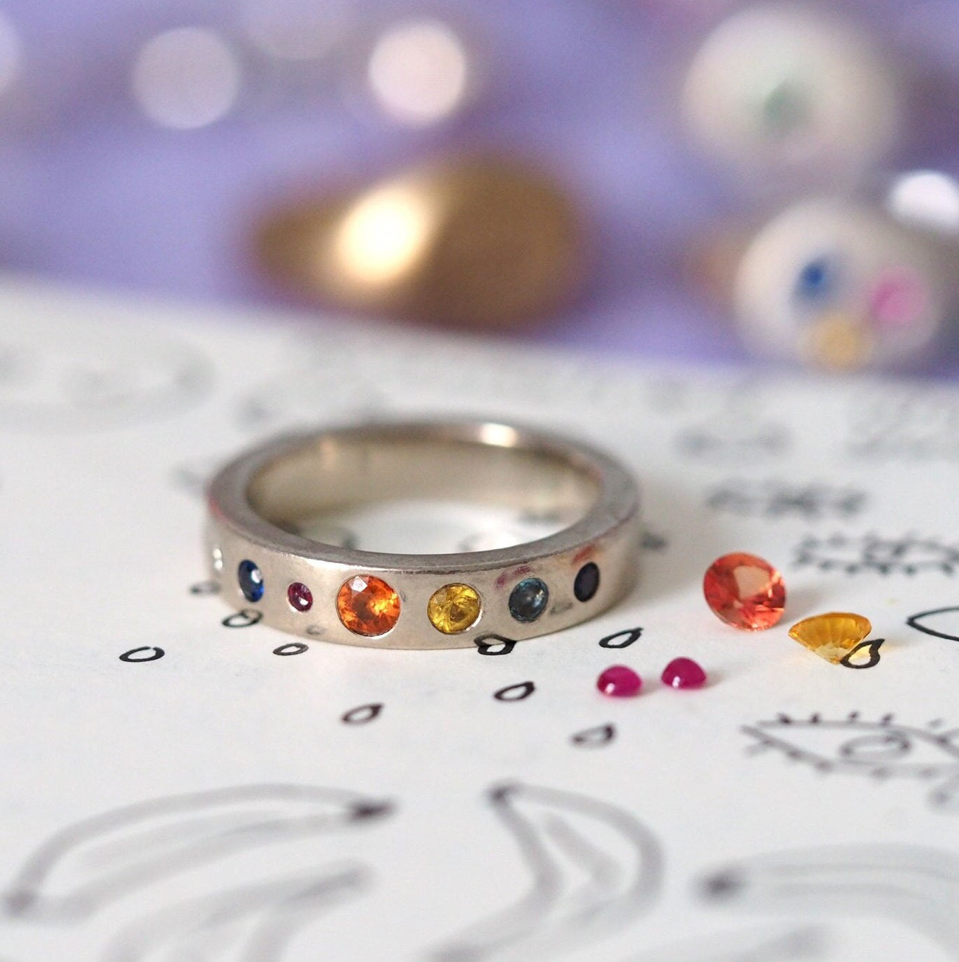 Planet Ring - Recycled Sterling Silver