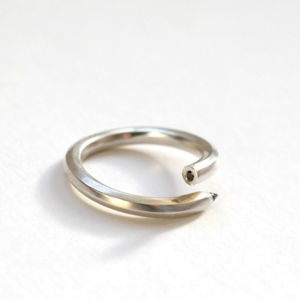 Pencil Ring - Black Diamond
