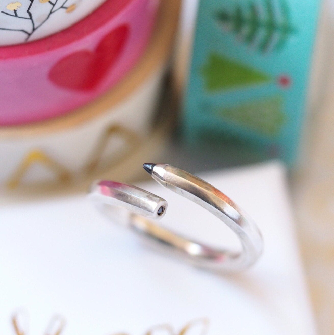Pencil Ring - Black Diamond