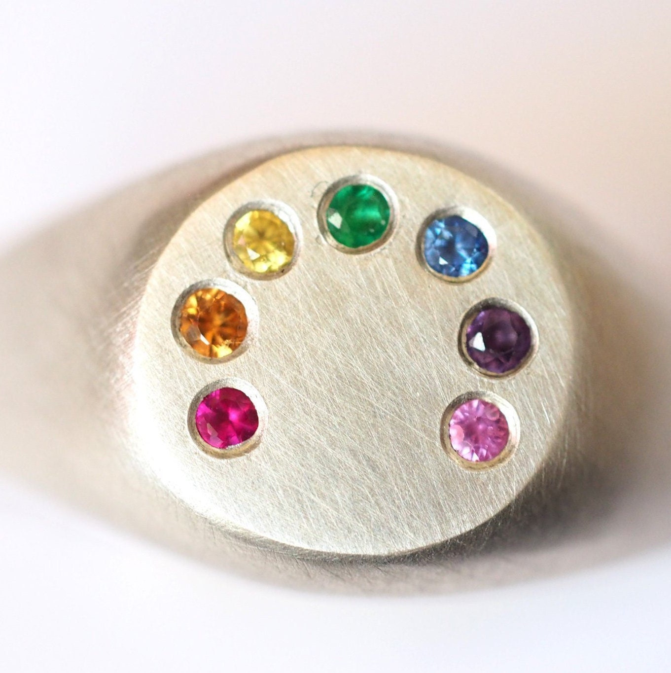 Rainbow Signet Ring