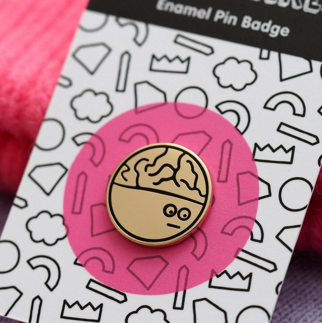 Mr Brain Enamel Pin