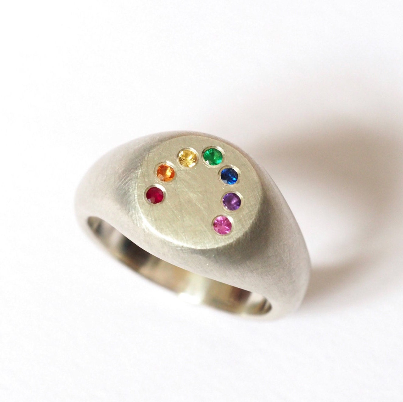 Rainbow Signet Ring
