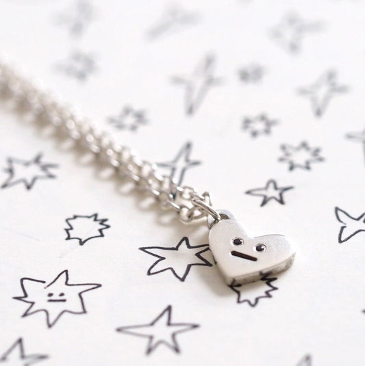 Grumpy Heart Necklace