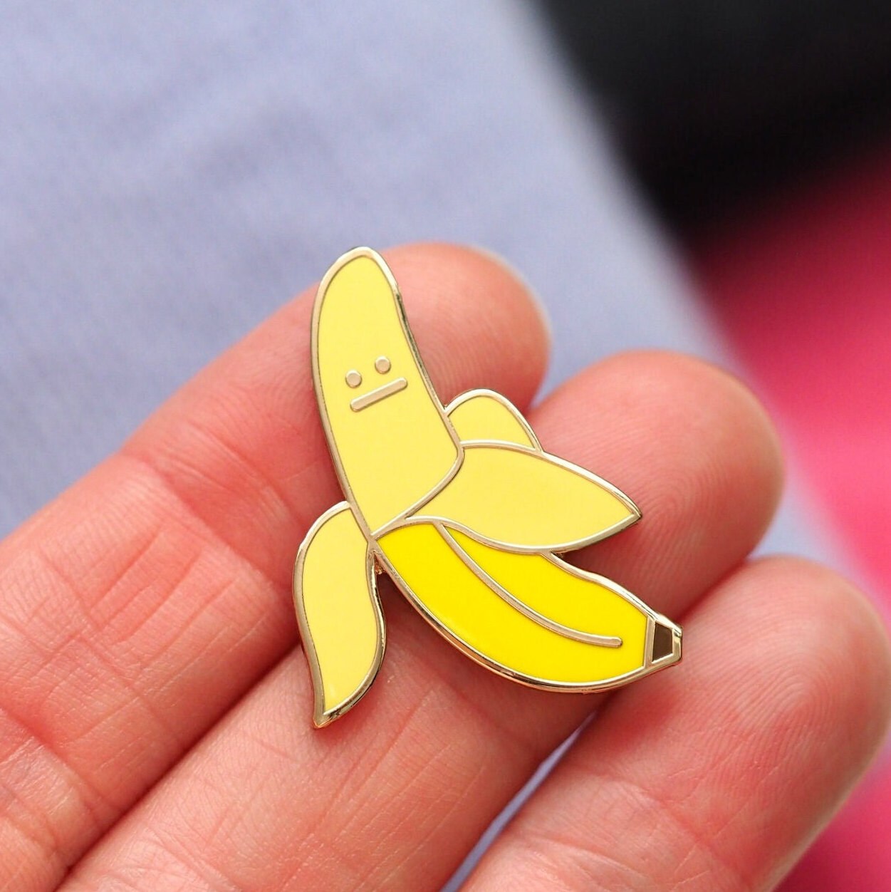 Banana Enamel Pin Badge