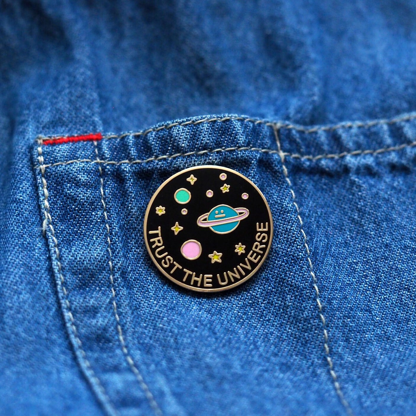 Trust the Universe Enamel Pin