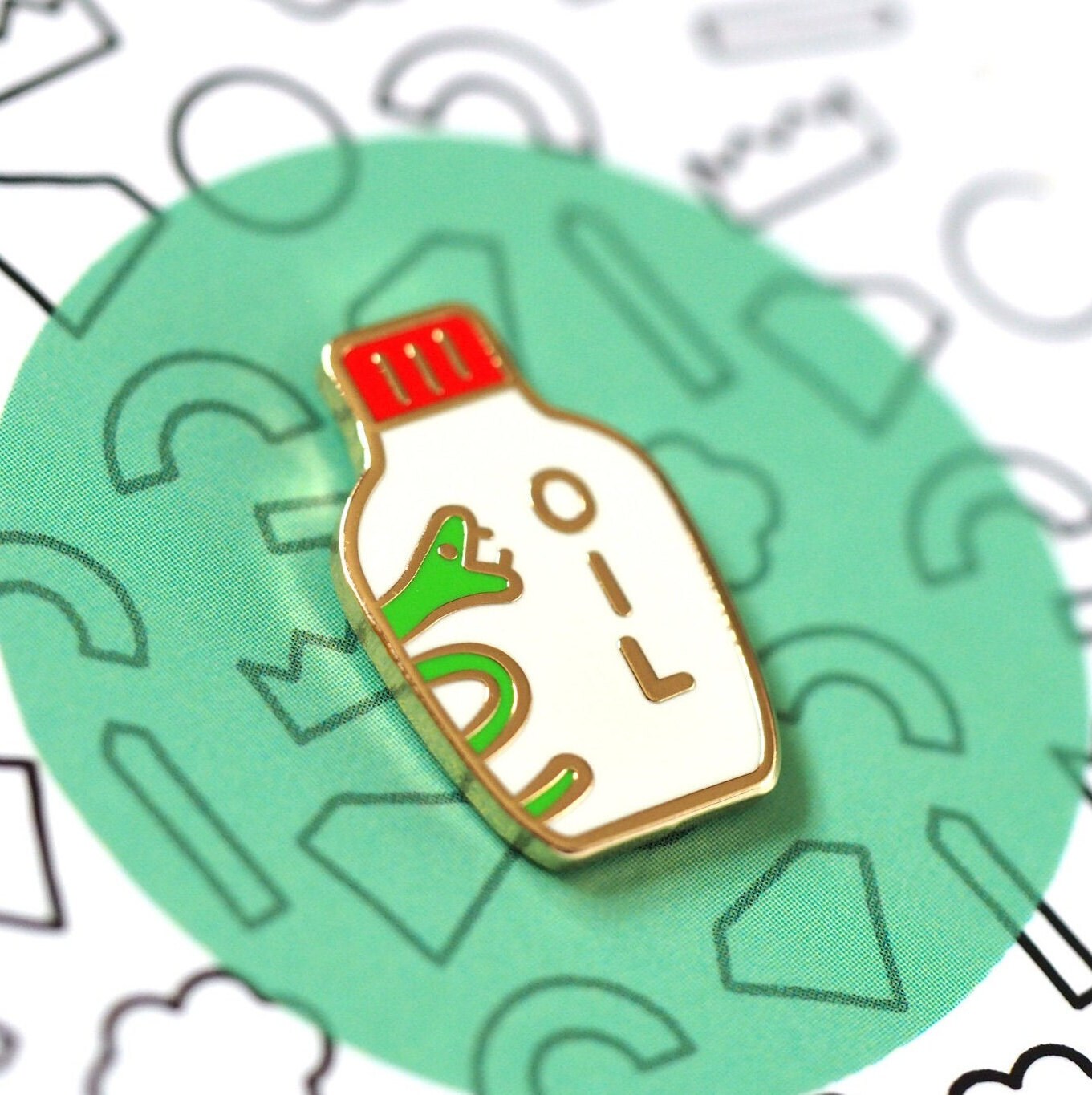 Snake Oil Enamel Pin