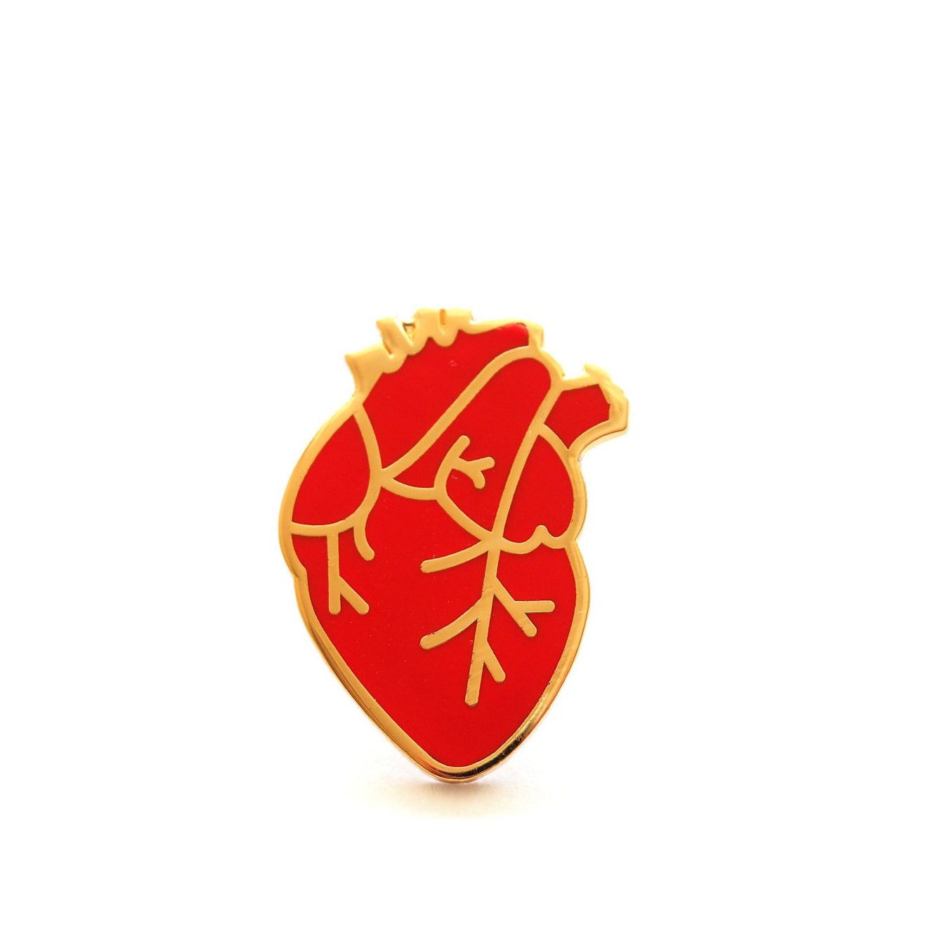 Anatomical Heart Enamel Pin