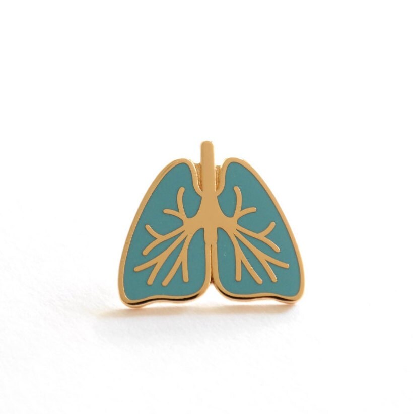 Lungs Enamel Pin