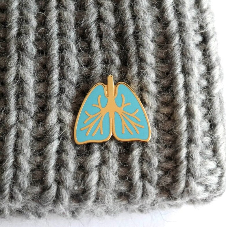 Lungs Enamel Pin