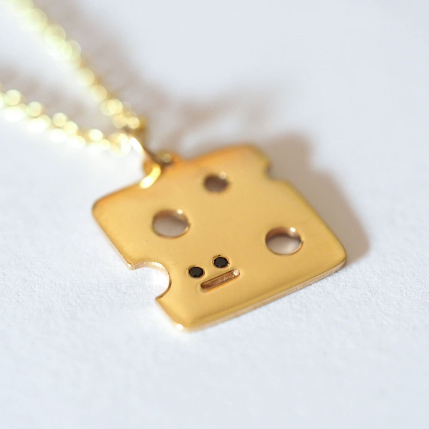 Cheese Slice Necklace