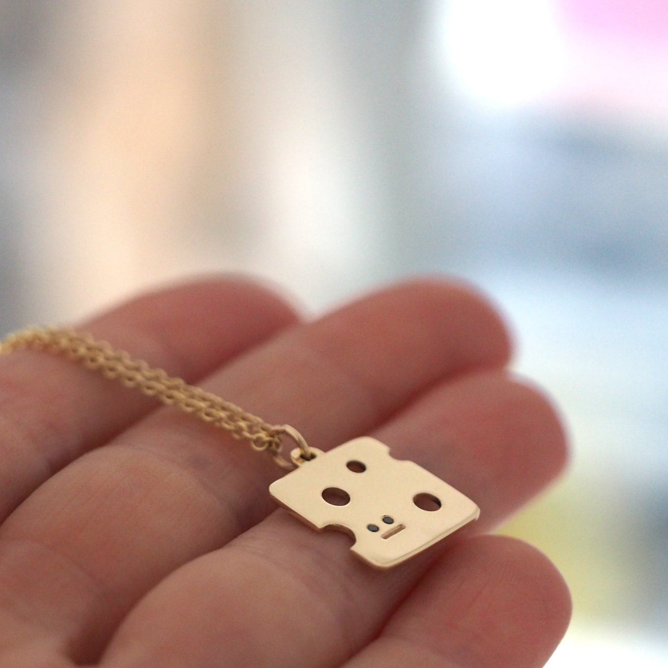 Cheese Slice Necklace
