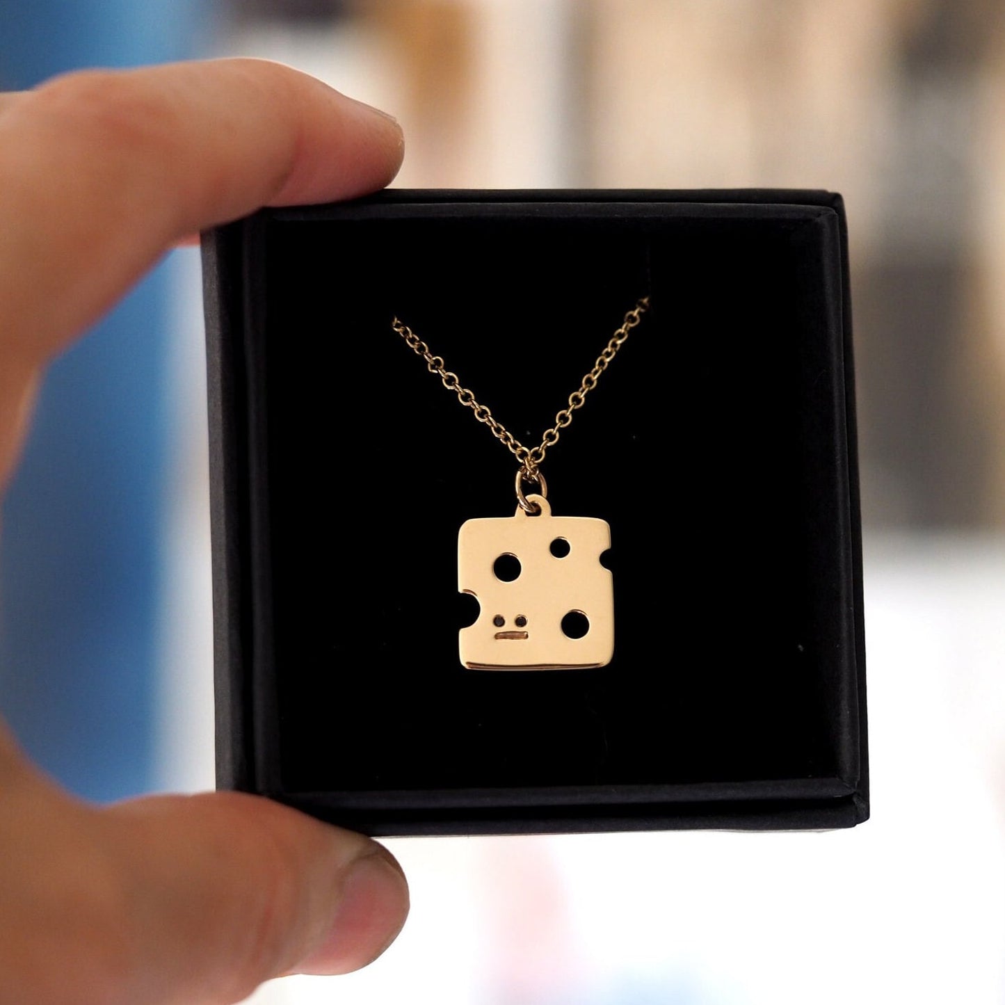 Cheese Slice Necklace