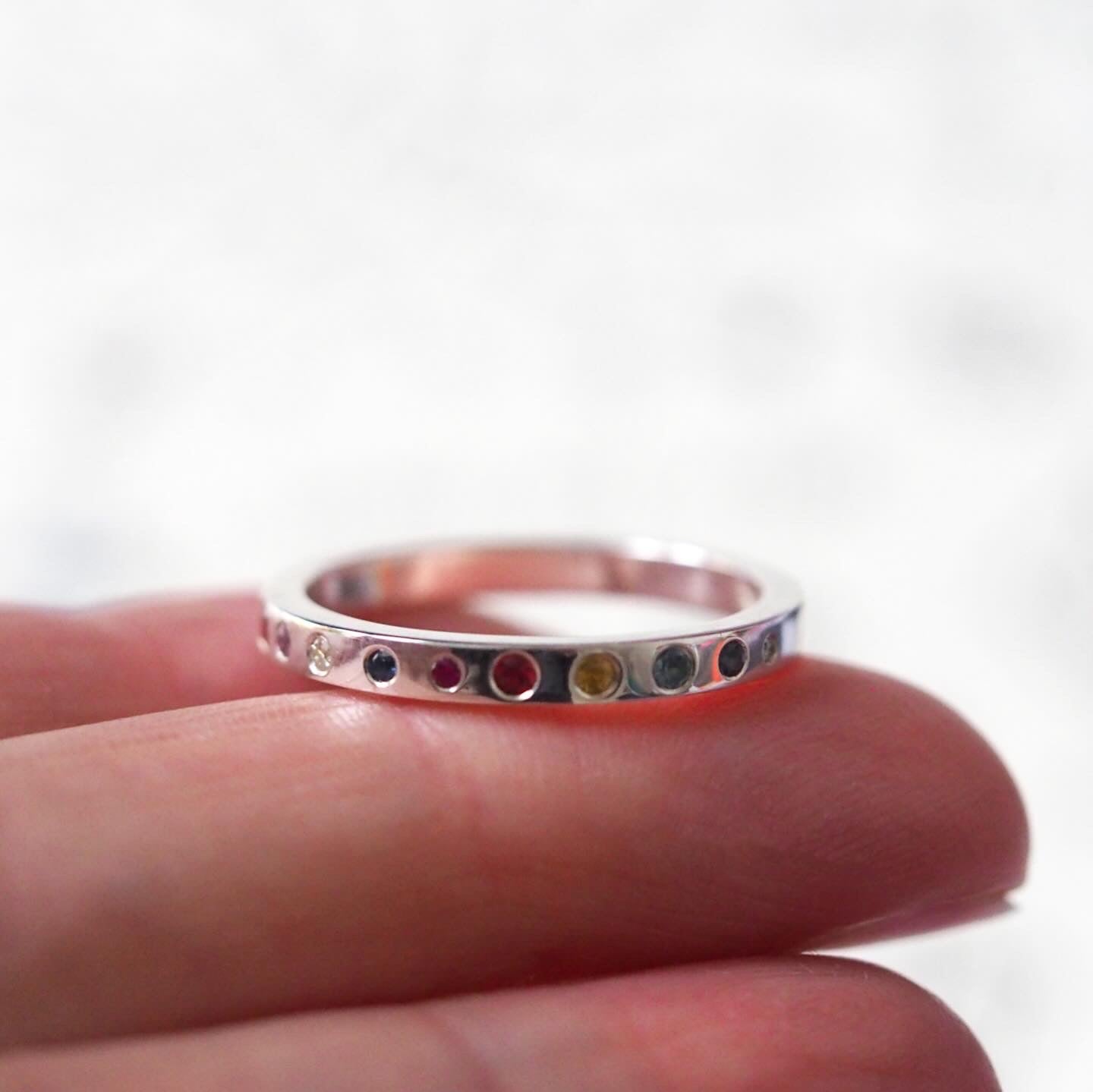 Mini Planet Ring in Sterling Silver
