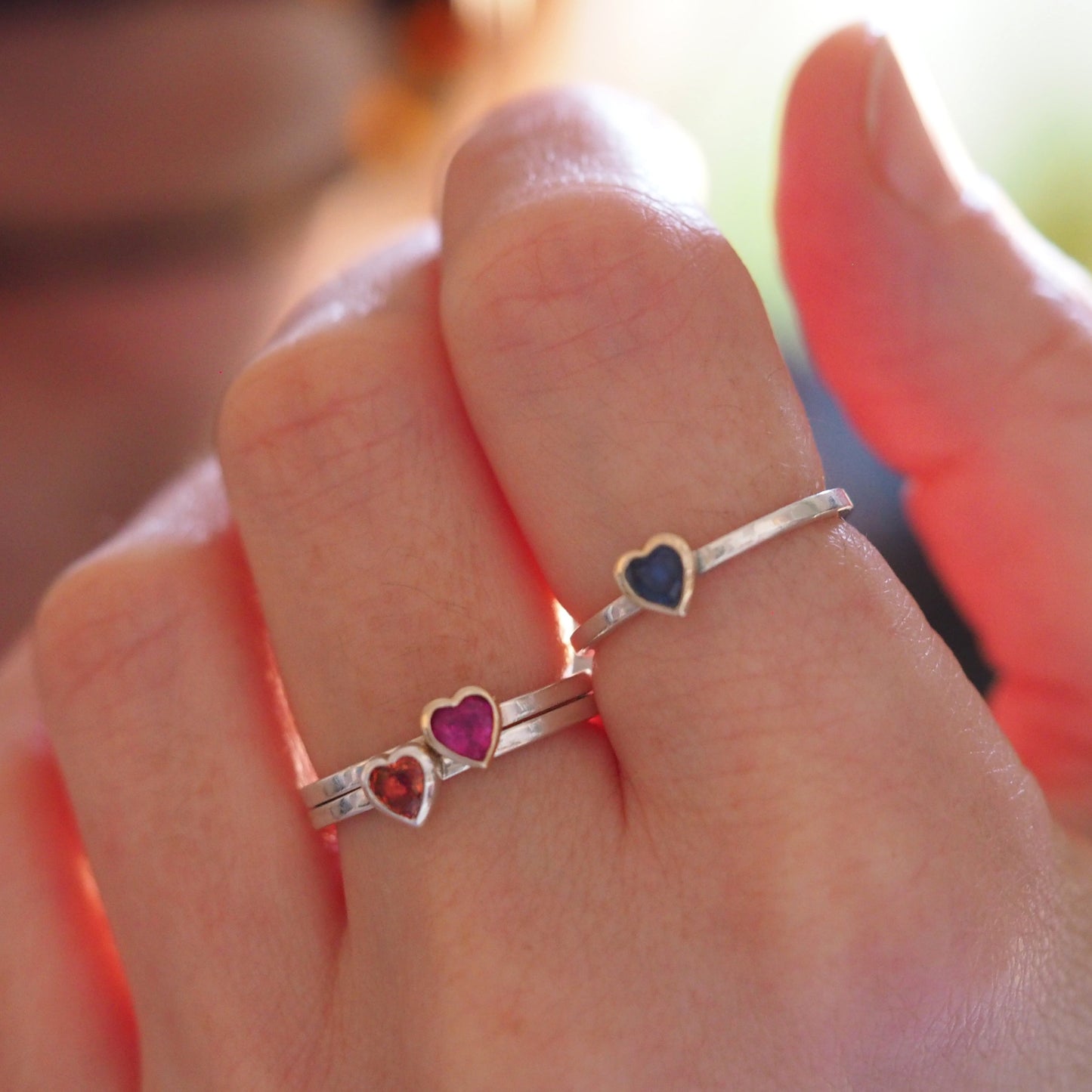 Solitaire Heart Ring