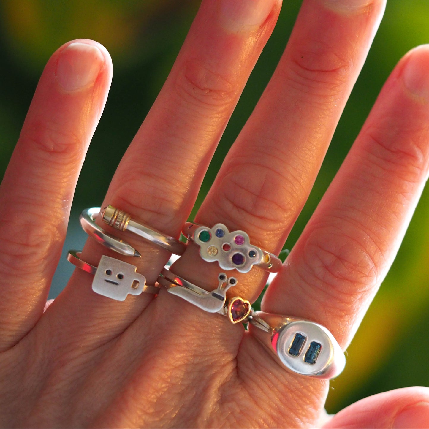 Pause Ring - Topaz