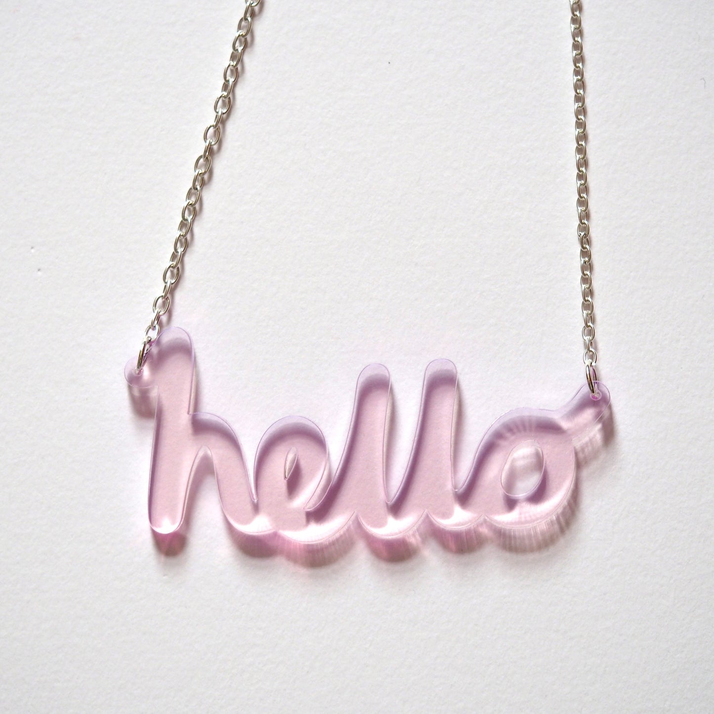 hello necklace goes CHUNKY