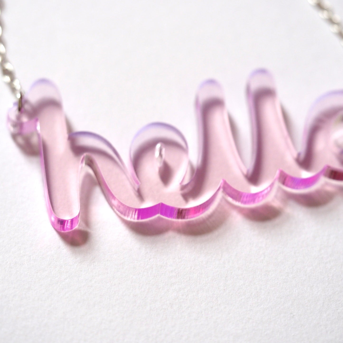 hello necklace goes CHUNKY