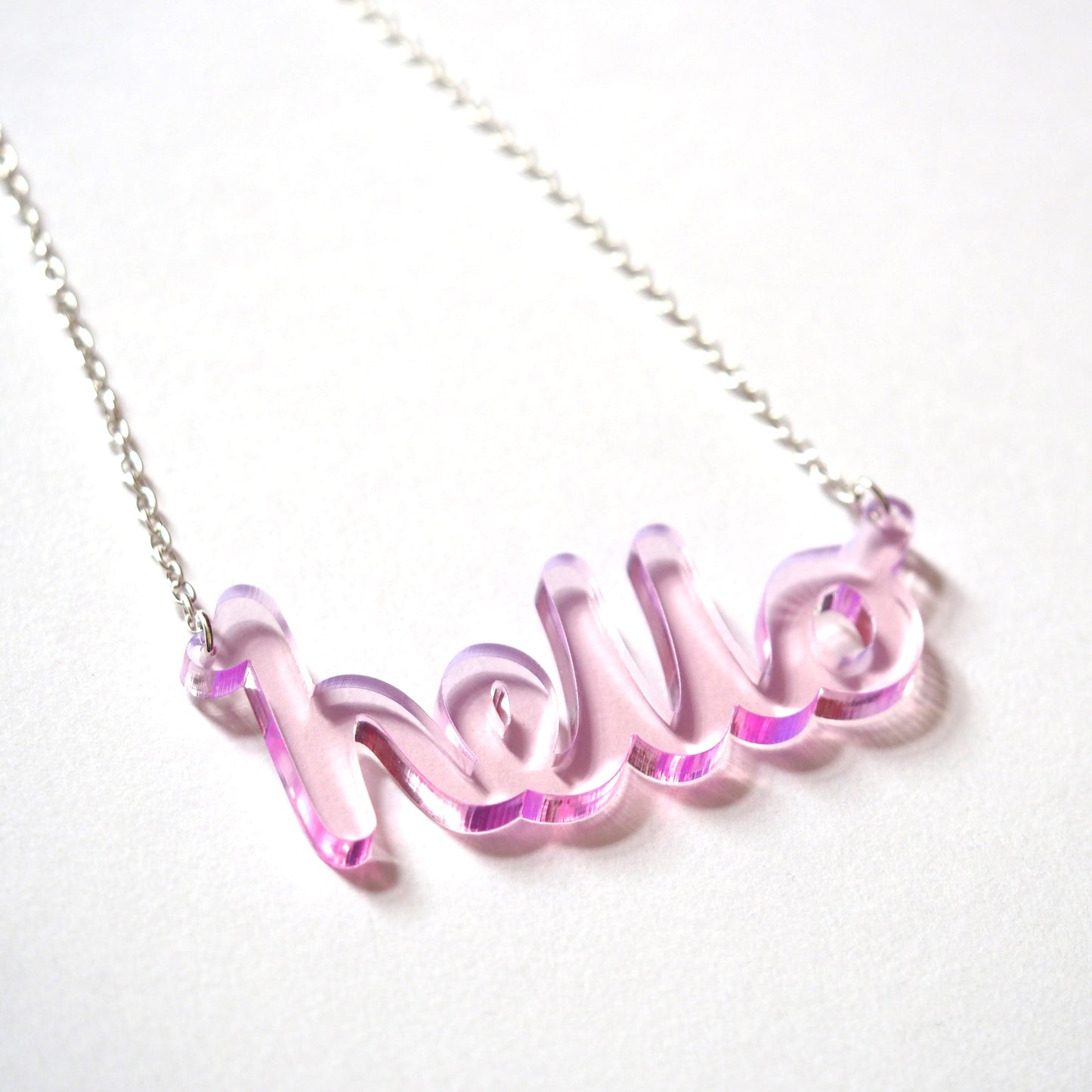 hello necklace goes CHUNKY