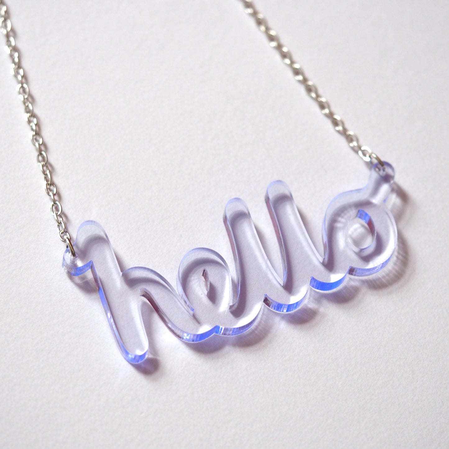hello necklace goes CHUNKY