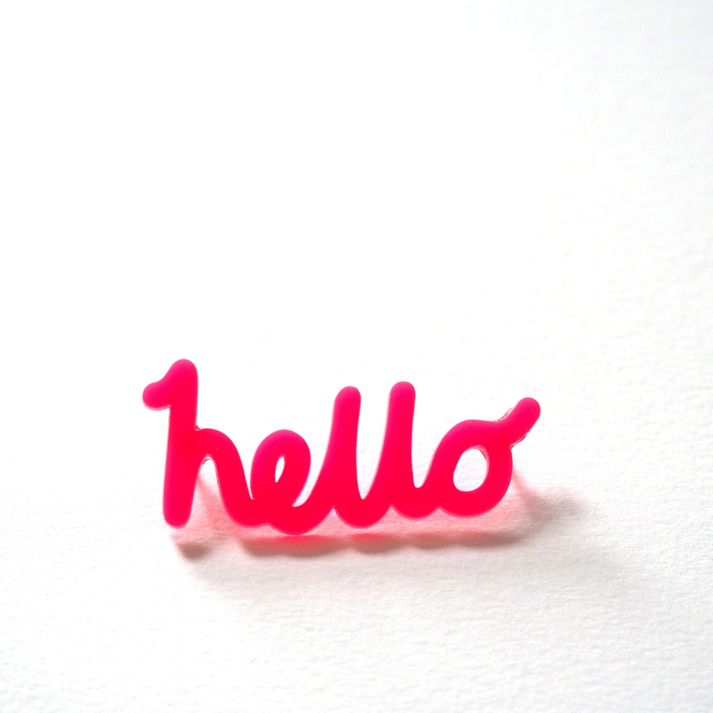 hello Brooch
