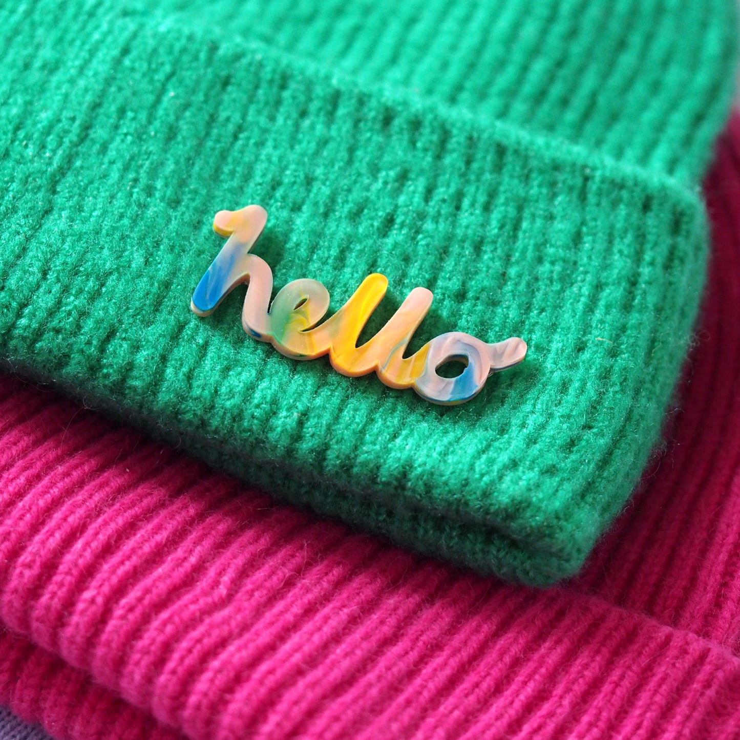 hello Brooch