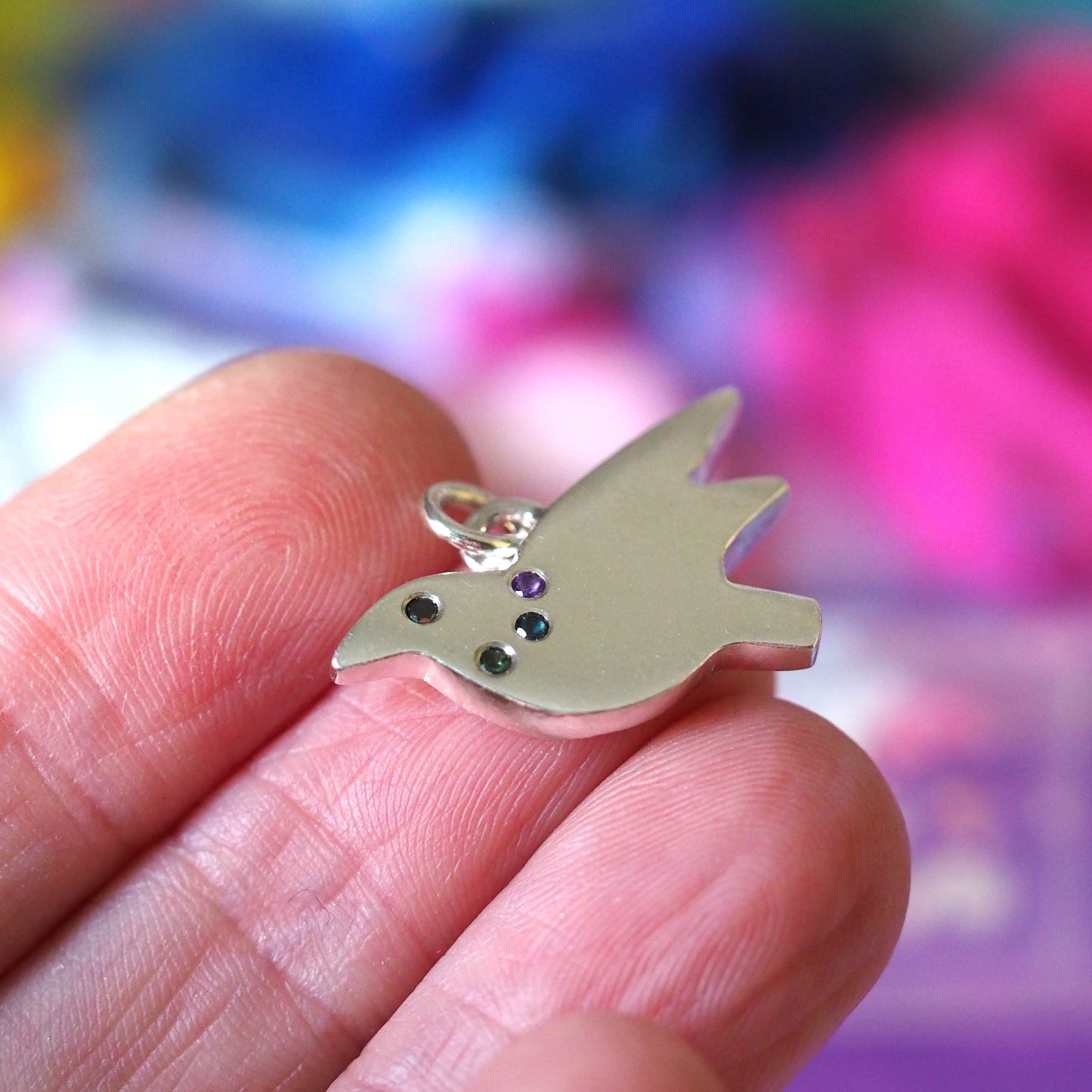 Flying Birdie Necklace