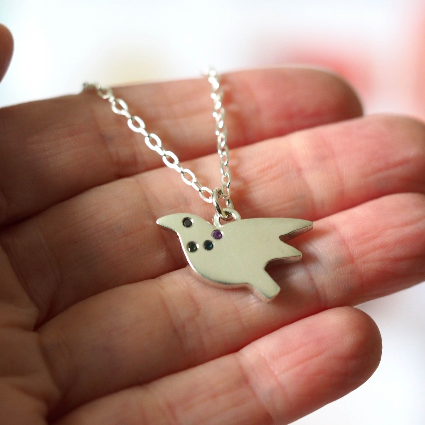 Flying Birdie Necklace