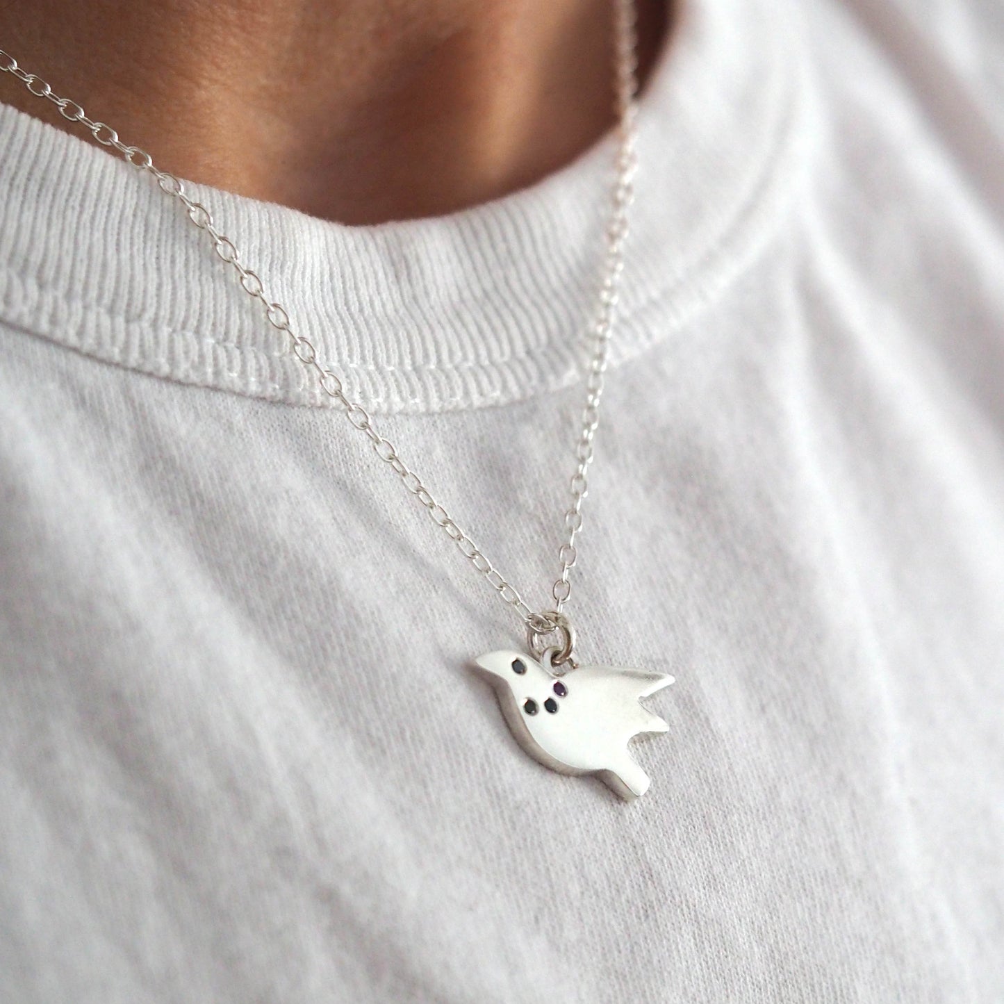 Flying Birdie Necklace