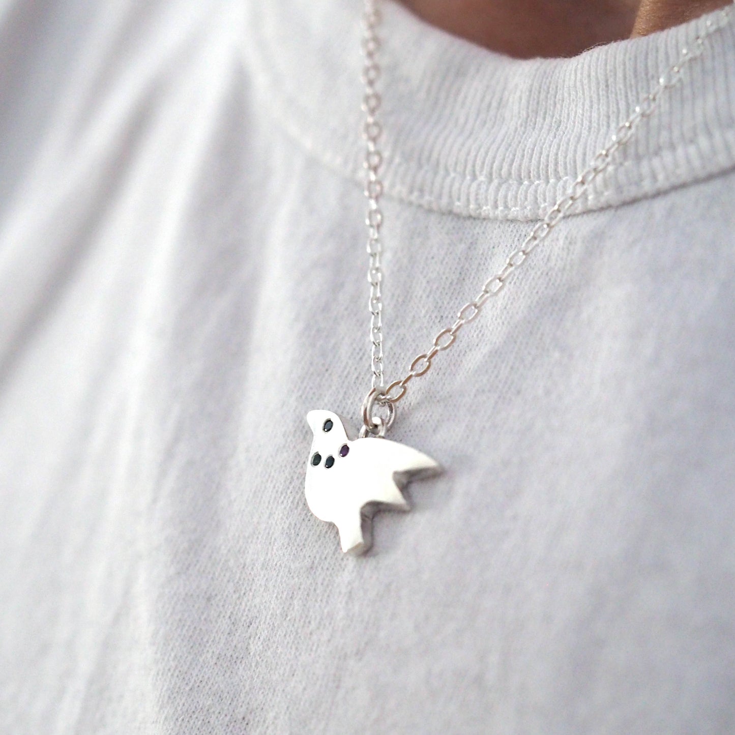 Flying Birdie Necklace