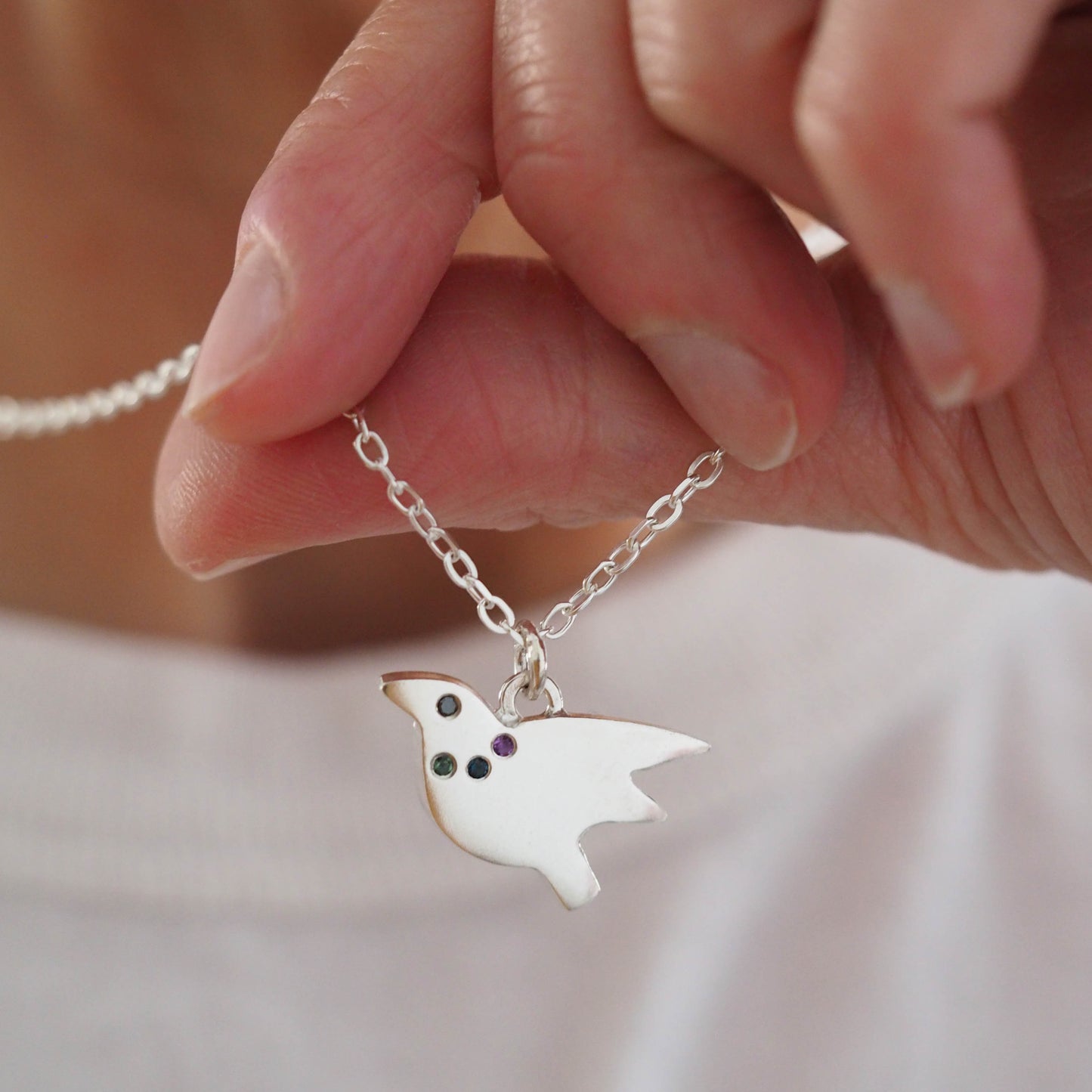 Flying Birdie Necklace