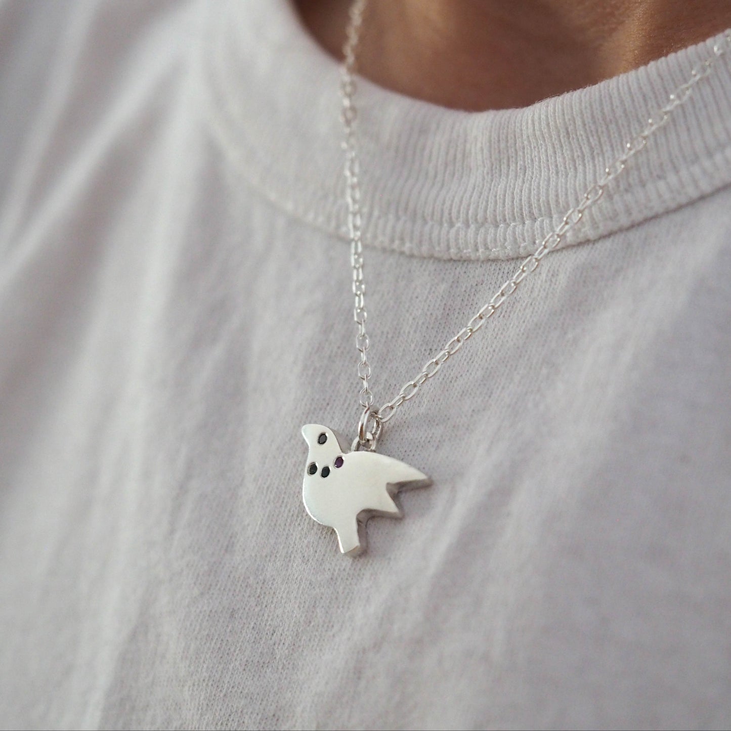 Flying Birdie Necklace