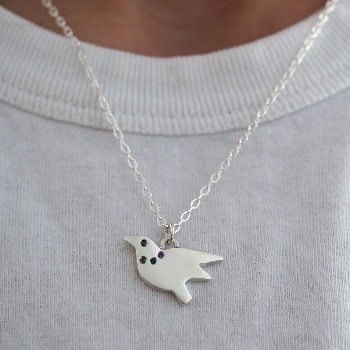 Flying Birdie Necklace