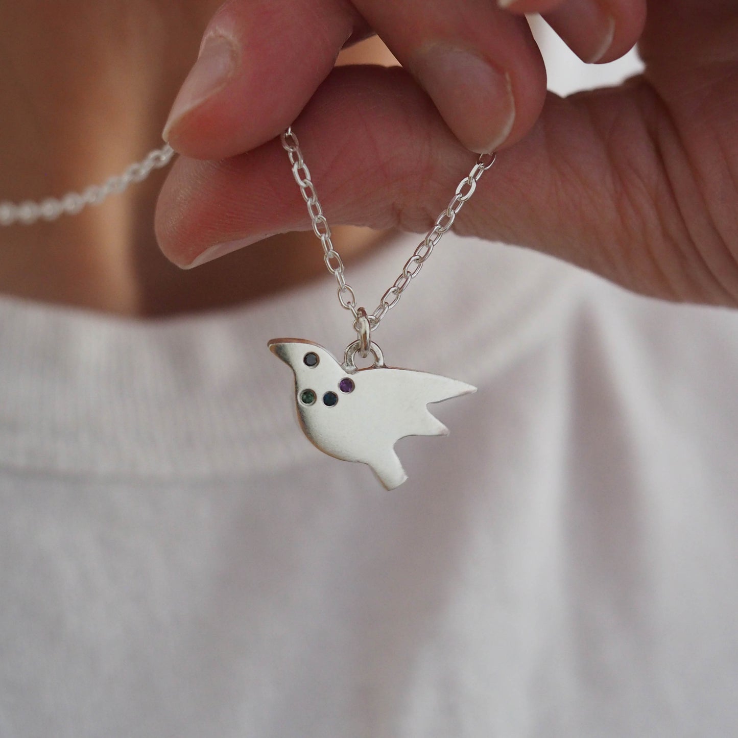 Flying Birdie Necklace