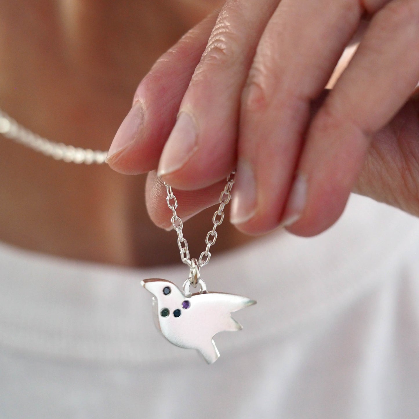Flying Birdie Necklace