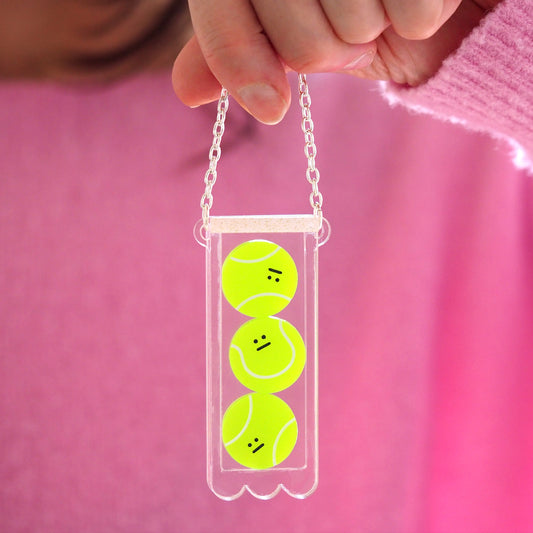 New Balls Please... Tennis Necklace