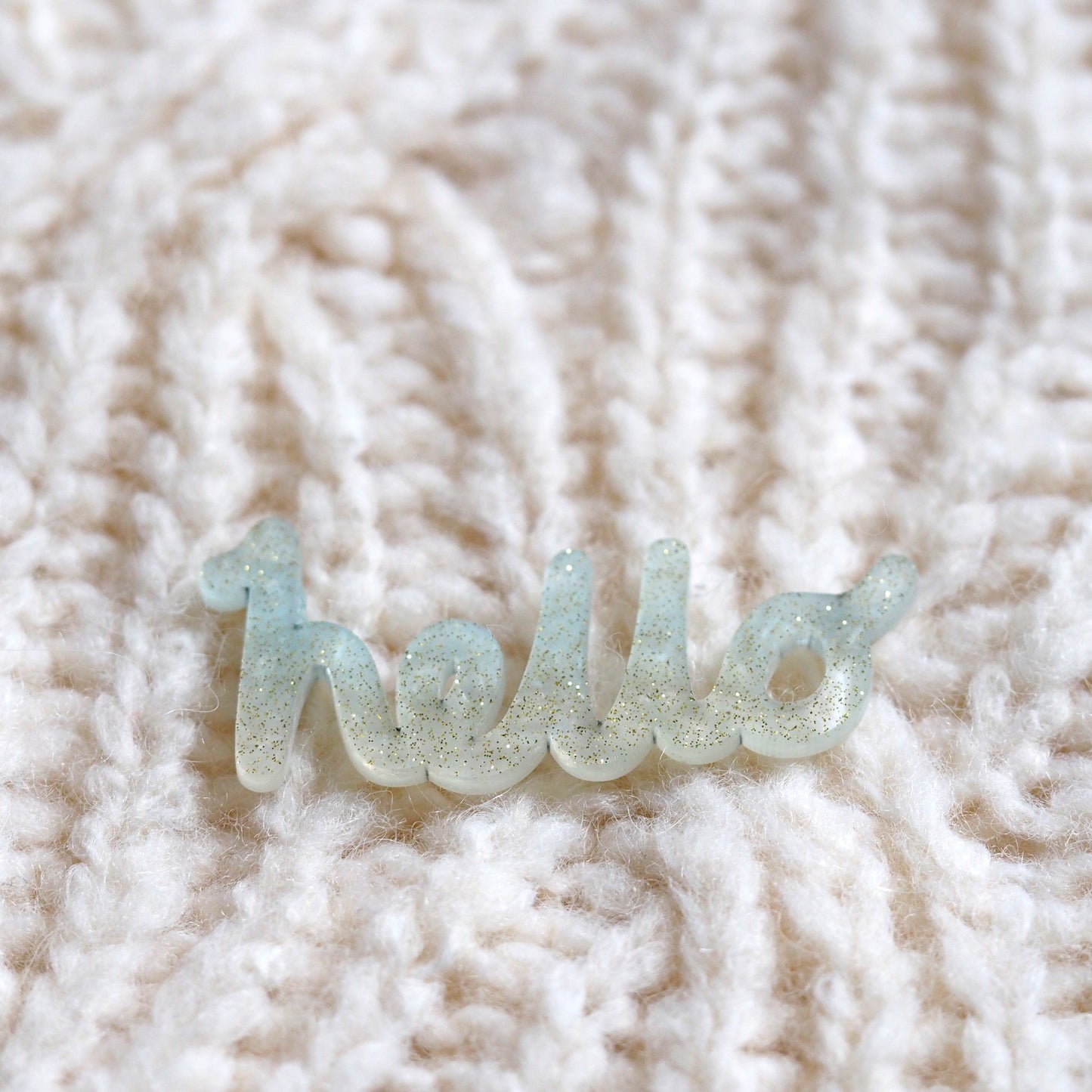 hello Brooch