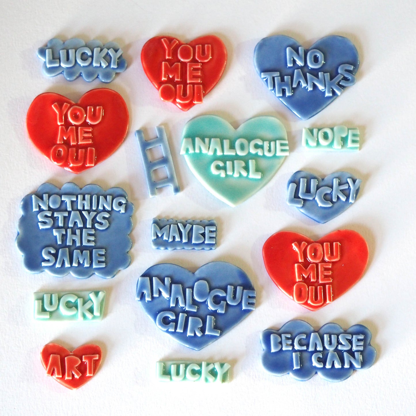 Maybe Porcelain Brooch