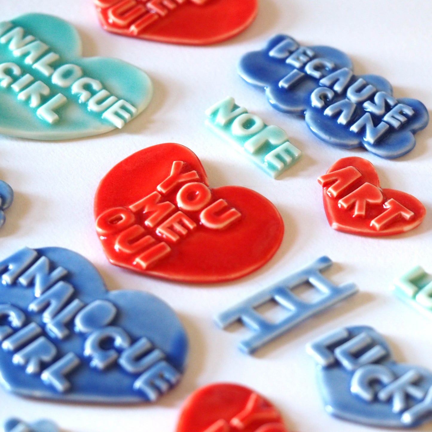 Maybe Porcelain Brooch