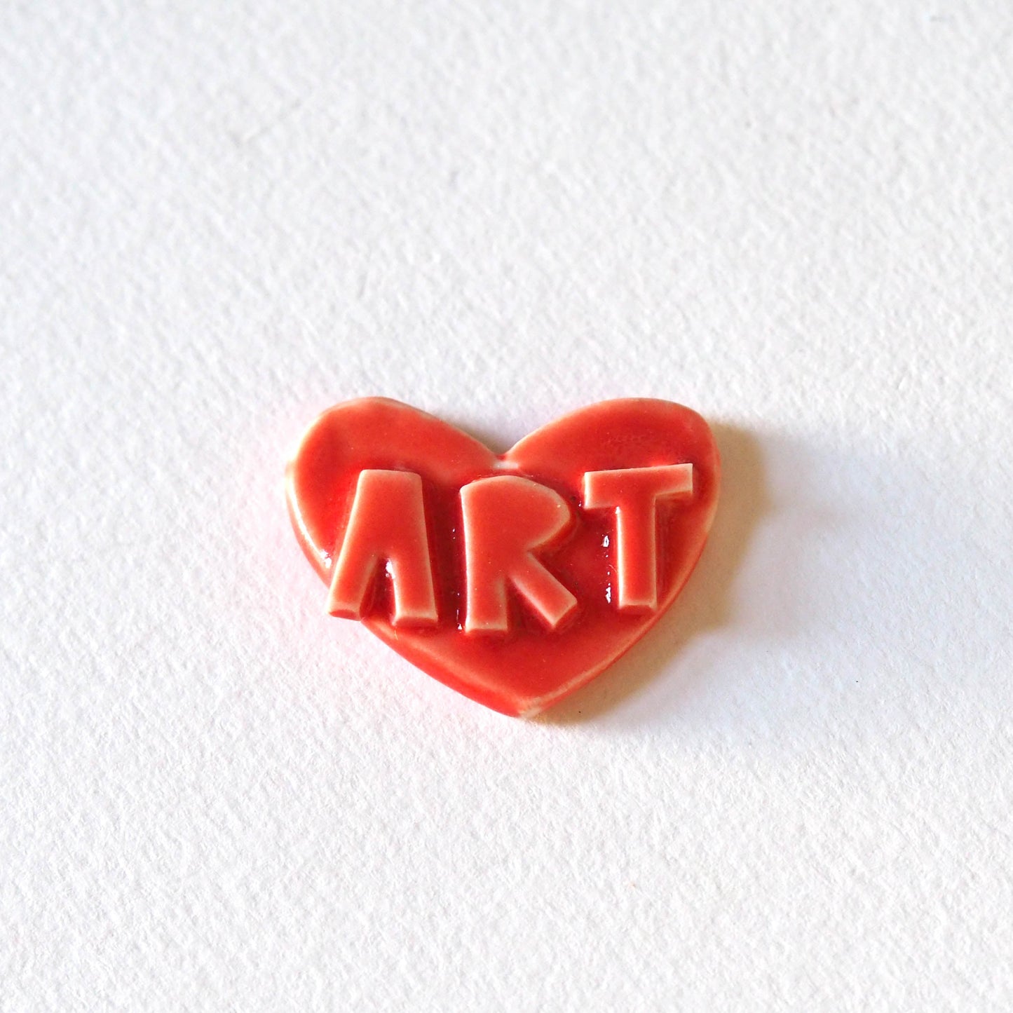 ART heart Porcelain Brooch