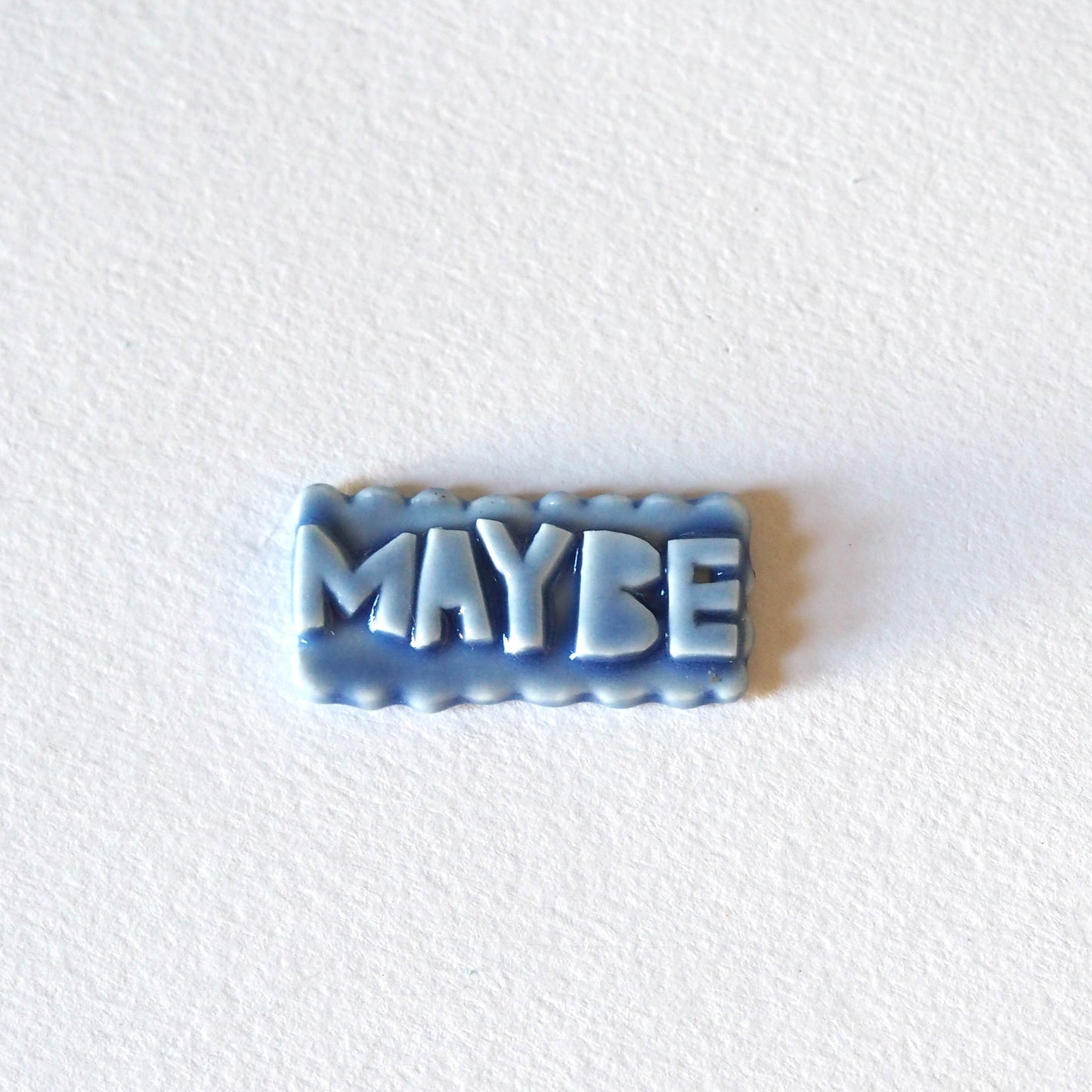 Maybe Porcelain Brooch