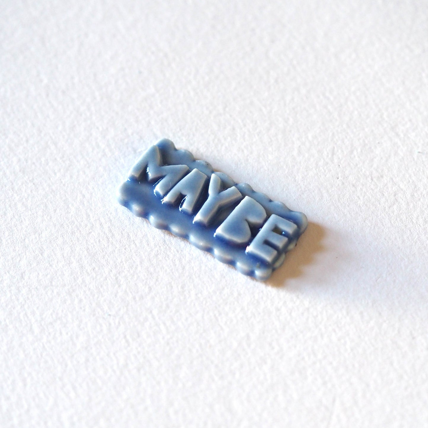 Maybe Porcelain Brooch