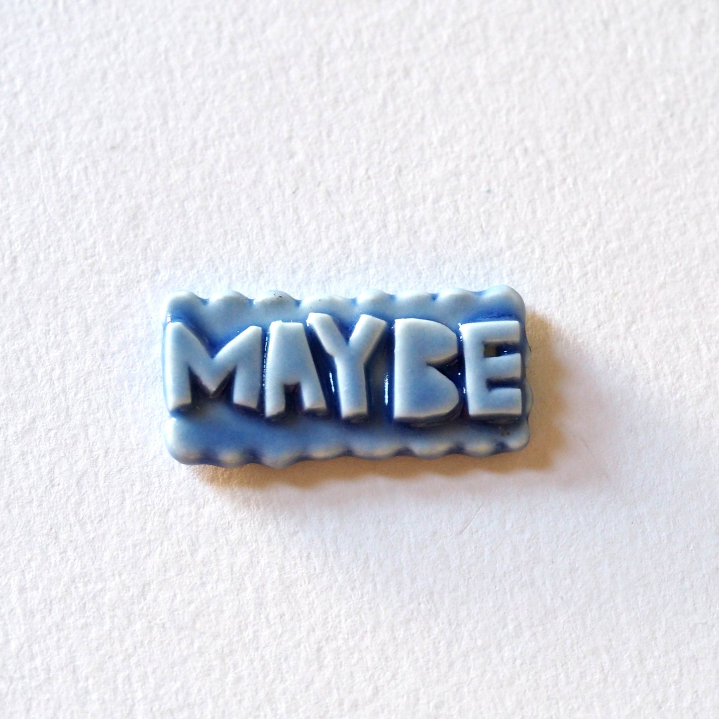 Maybe Porcelain Brooch